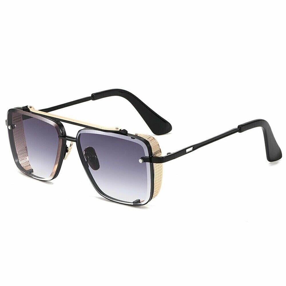 Sunglasses‎ Steampunk Design Square Frame Men's Fashion Elegant Luxury Outdoor - Picture 9 of 10